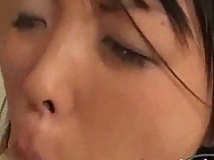 Asian girl tied to chair squirting while stimualted and fuck
