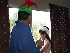 Wet Christmas 3some p1
