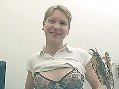 Shorthaired amateur German takes her clothes off KLBR Produ...