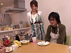 Yuria Kiritani Housewife Cumshot!