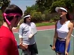 Katsumi Gets A Tennis Lesson