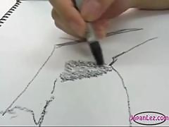 Schoolgirl Drawing Teachers Pussy Getting Her..