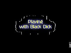 Yoko Suzuki playing with big black dick