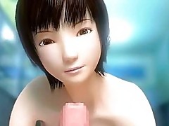 3D Japanese Coed Eats Cum!